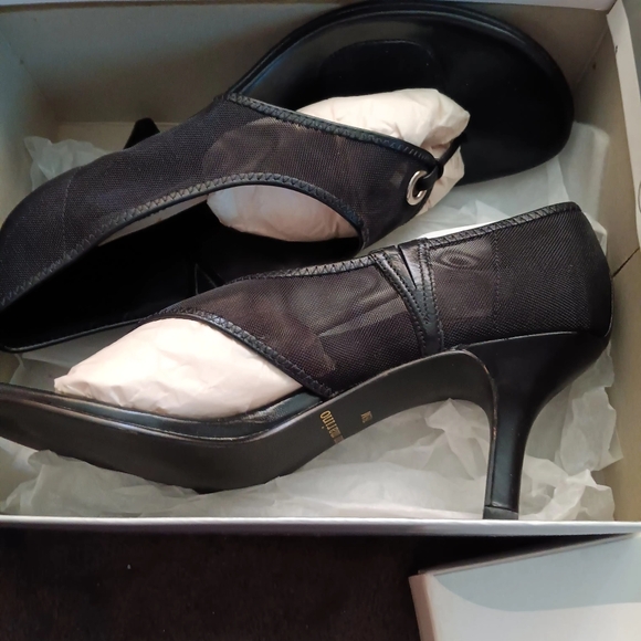 ANN MARINO BLACK HIGH HEELS - Picture 7 of 16